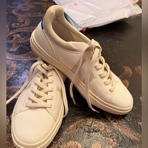 Rothy's Cream Canvas Sneakers